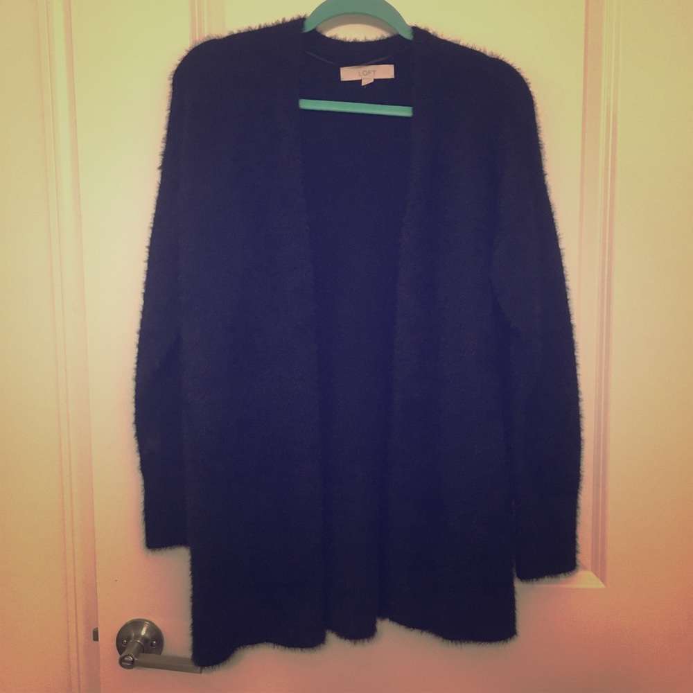 LOFT Fuzzy Cardigan